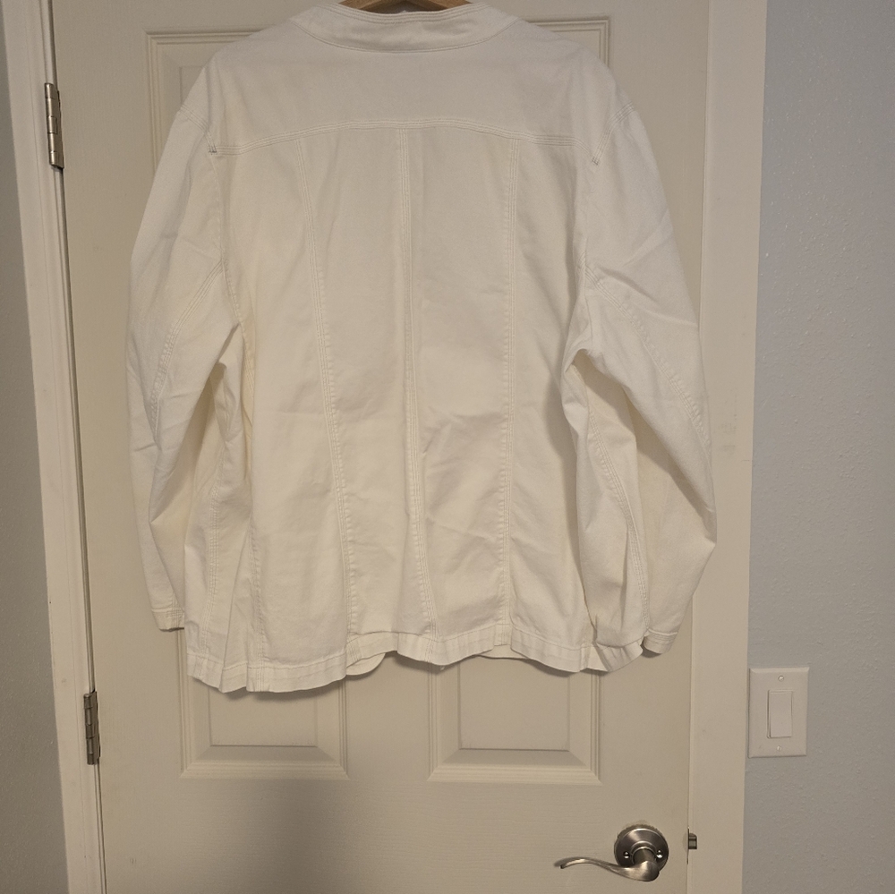 White Button-Up Jacket - image 2